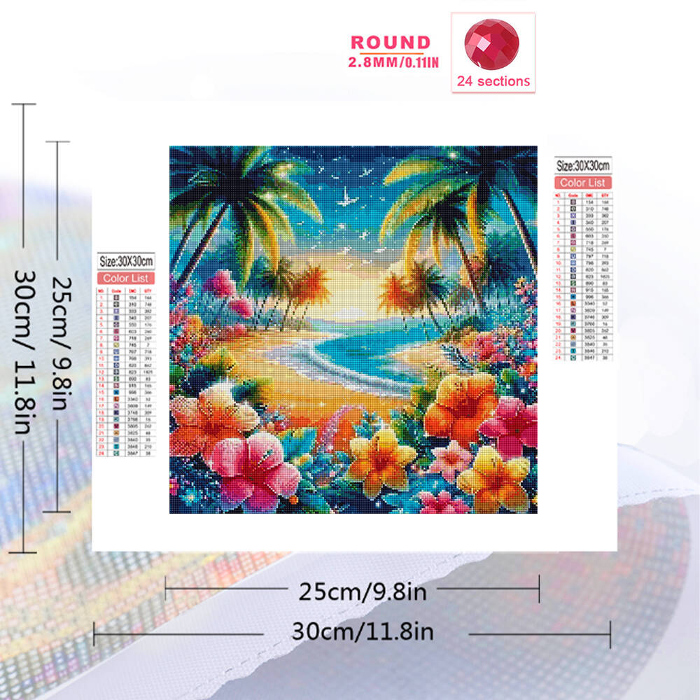 Lukisan Berlian Pemandangan Te - Photo Mosaic Print ulasan dan harga