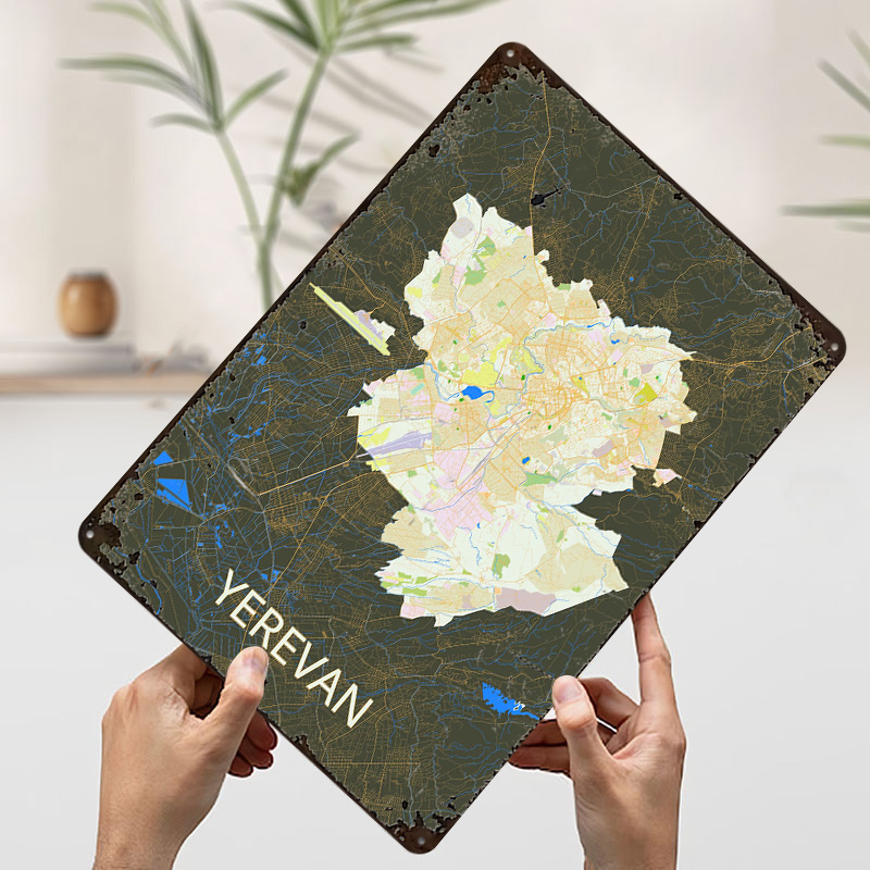 Poster Peta Kota Yerevan dari  - Custom Map Poster ulasan dan harga