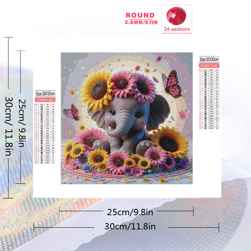 Evershine gajah lukisan berlia - Photo Mosaic Print ulasan dan harga