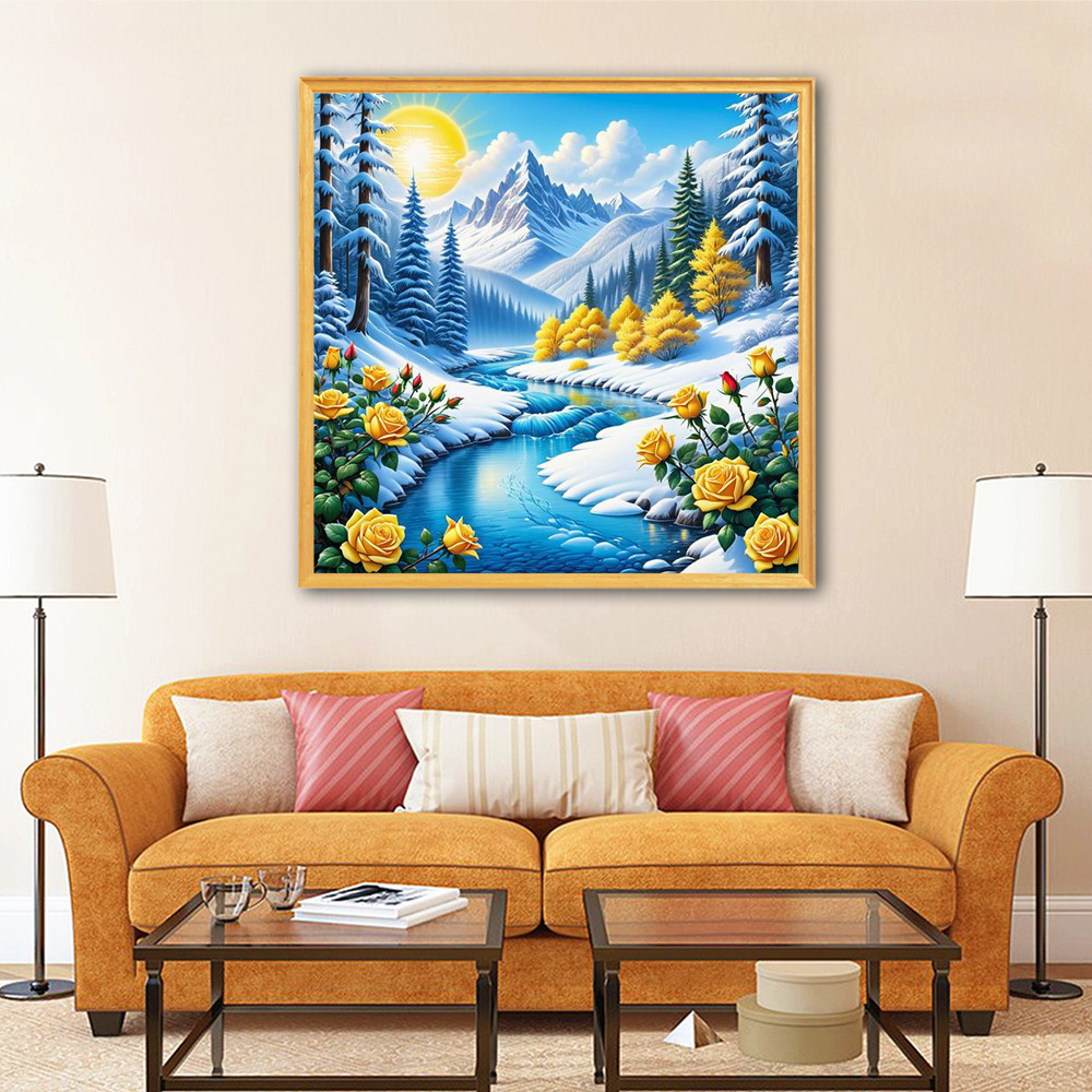 Evershine Sungai lukisan berli - Photo Mosaic Print ulasan dan harga