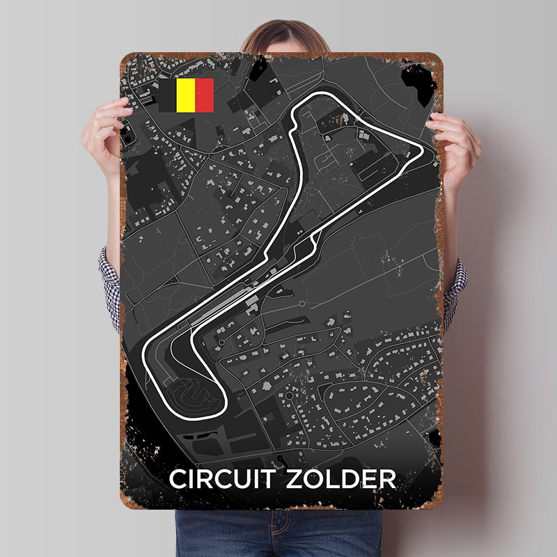 Poster Logam Peta Jalur Sirkui - Custom Map Poster ulasan dan harga