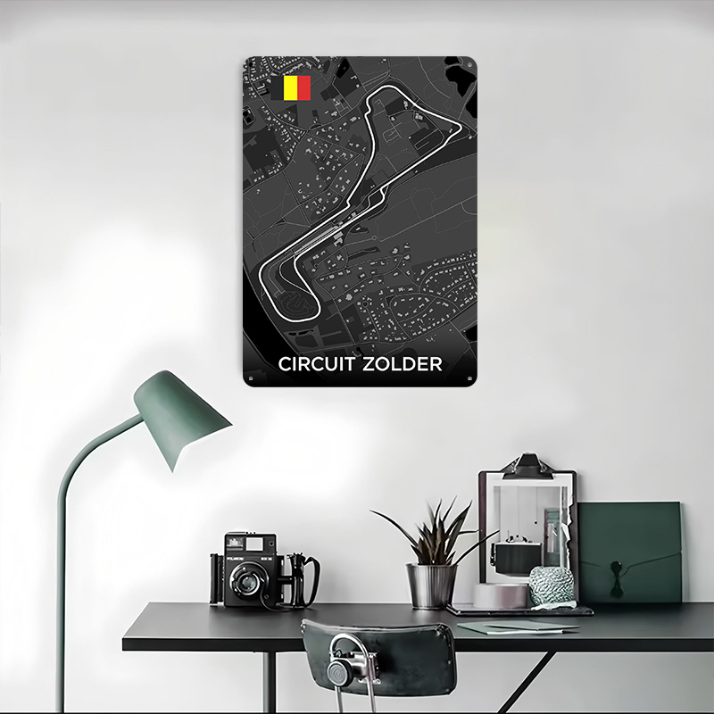 Poster Logam Peta Jalur Sirkui - Custom Map Poster ulasan dan harga
